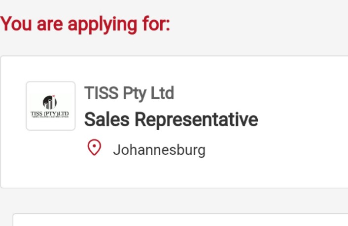 Sales representative